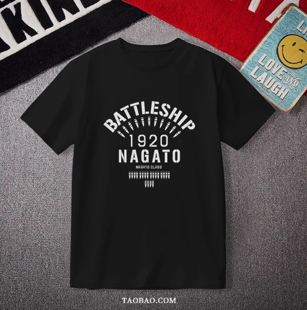 Аниме Kancolle IJN Nagato футболка с короткими рукавами летний карнавальный костюм