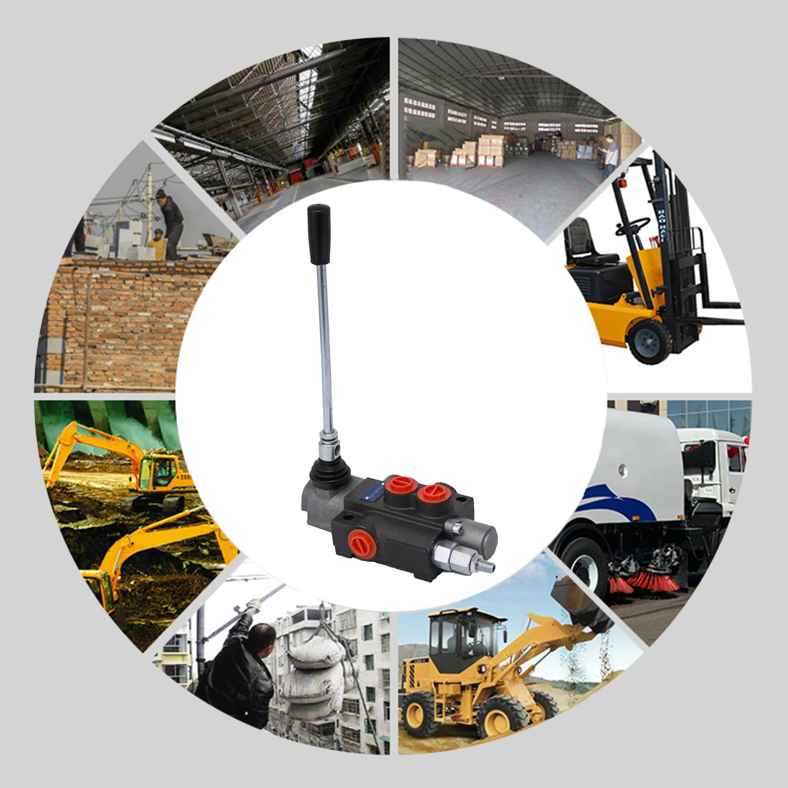 

Single Spool 10GPM 3625PSI Directional Hydraulic Control Valve Suitable Use For Log Splitters Pump Hydraulic Cylinder Motor