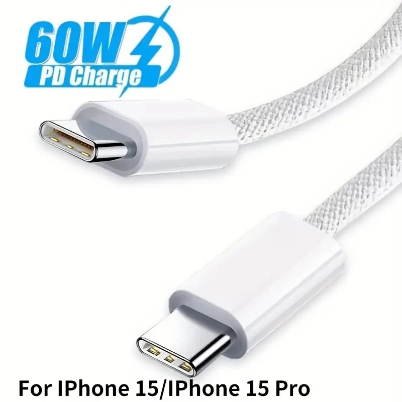 Кабель передачи данных для быстрой зарядки PD 60 Вт с разъемами Type-C Huawei Samsung Xiaomi Macbook