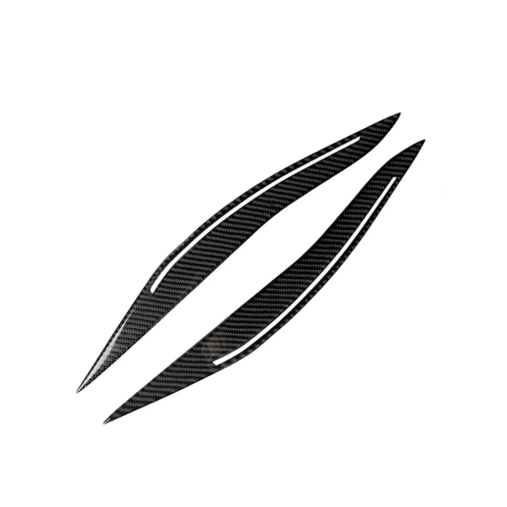 

Подходит для BMW F10, новинка, лампа 5 серии, автомобильный налобный фонарь для бровей из углеродного волокна, украшение для салона бровей и рес...