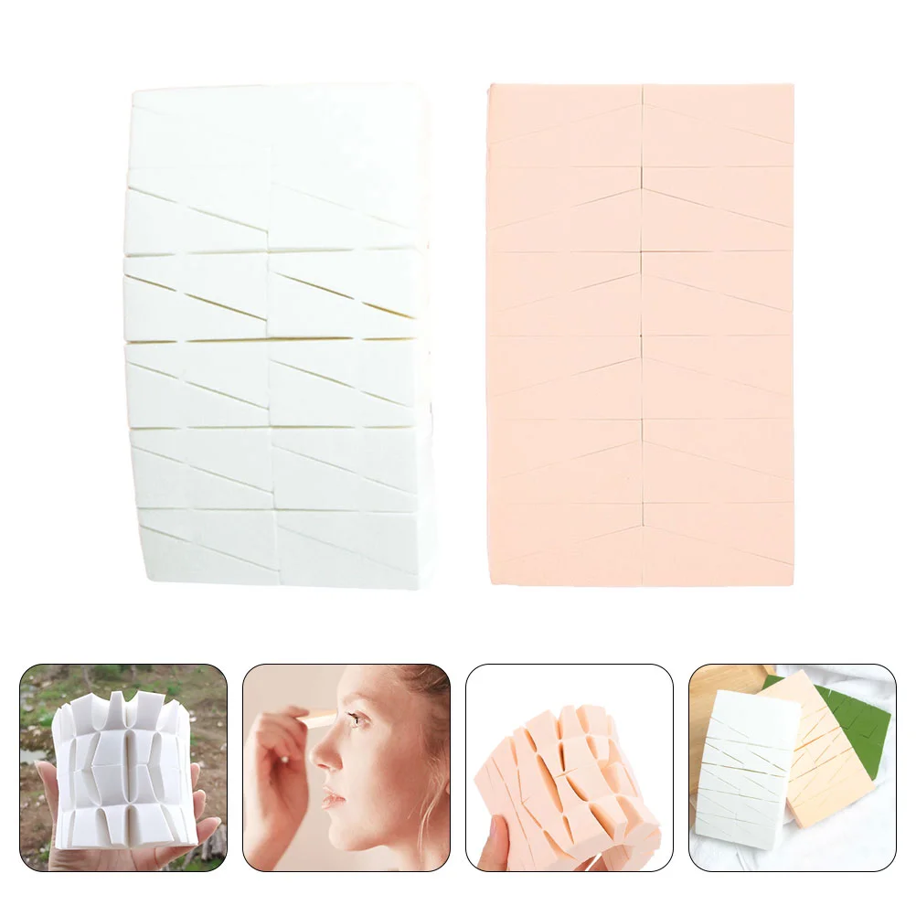 

Makeup Puff Sponge Puffs Foundation Trapezoid Pads Triangle Tools Facial Women Free Latex Puffs， Face Applicator Round Sponges