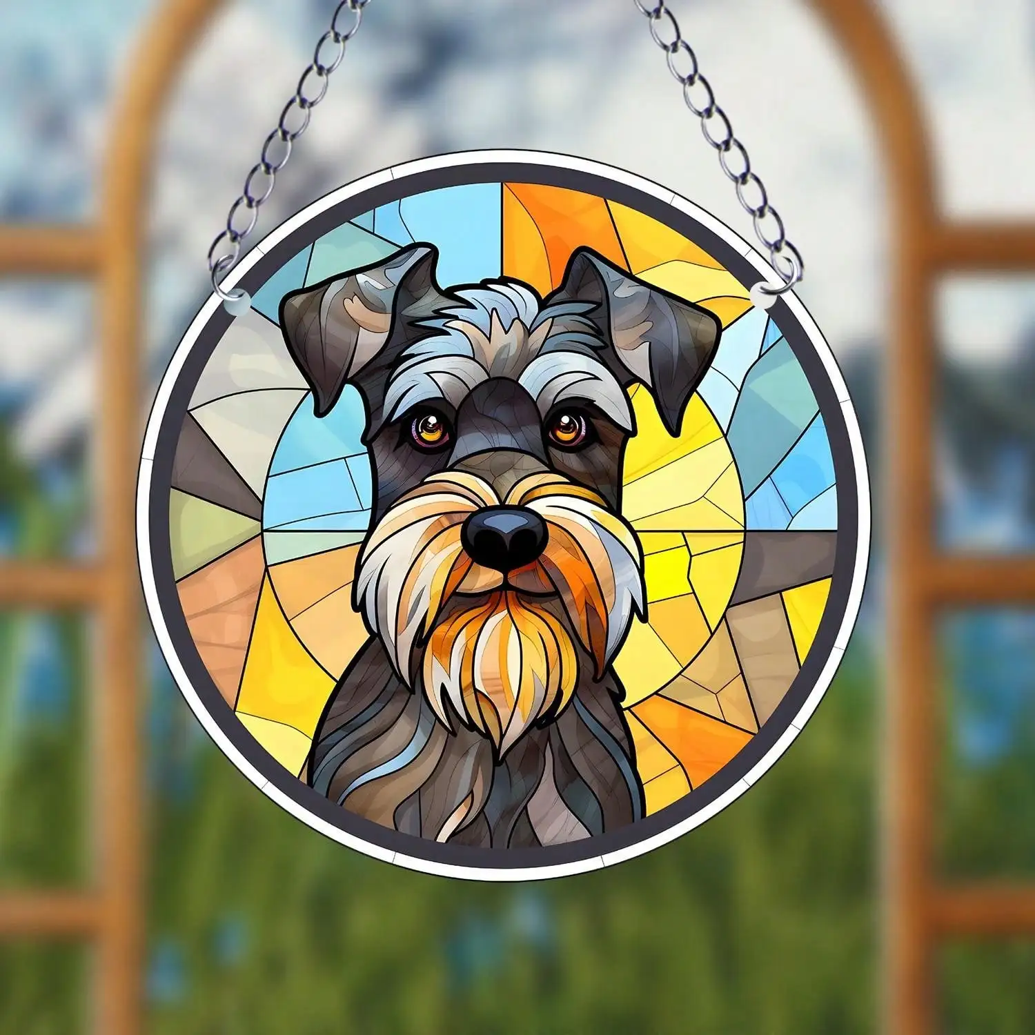 

Акриловый ловец солнца "Милый Шнауцер"