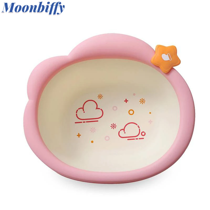 

Детские складные ванночки для мытья умывальника с мультяшным облачным рисунком для новорожденных Детская портативная подвесная ванночка ...