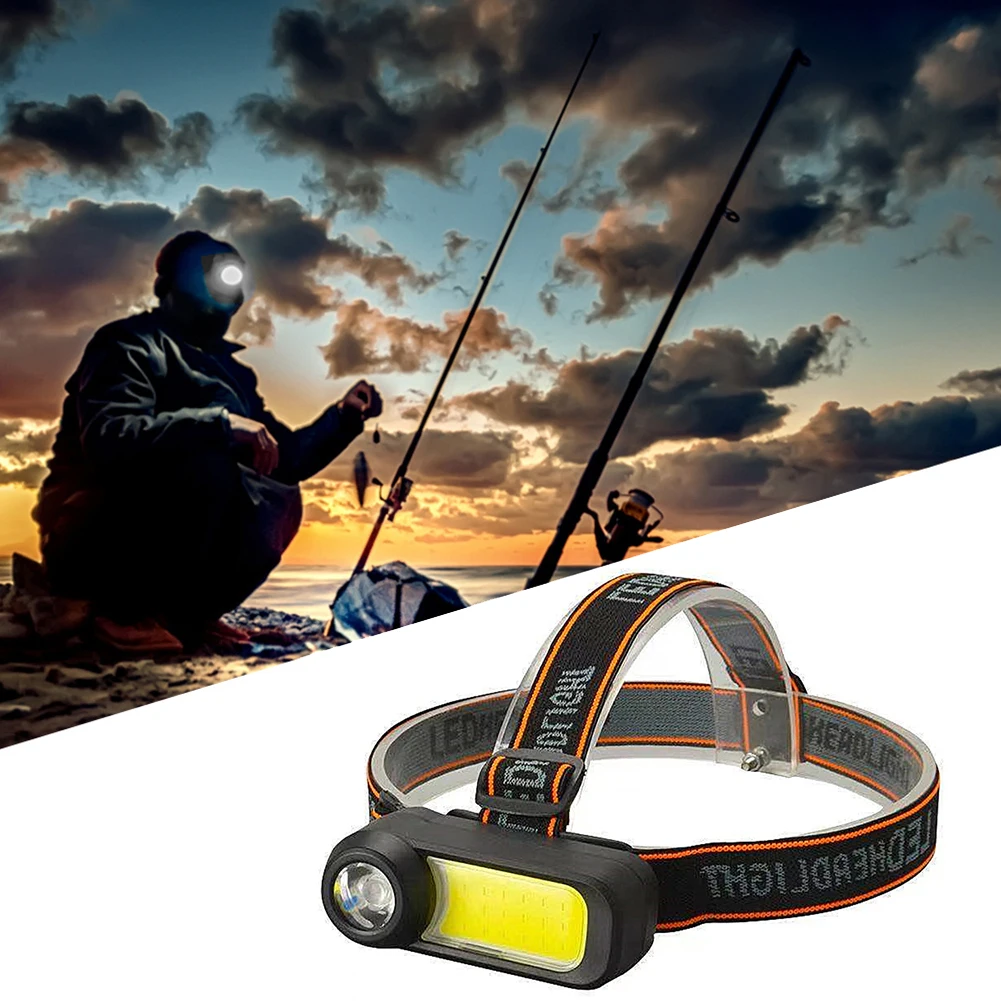 

1200mAh Portable Strong Headlight USB Rechargeable Lantern Flashlight Lighting Headlight Waterproof Lamp