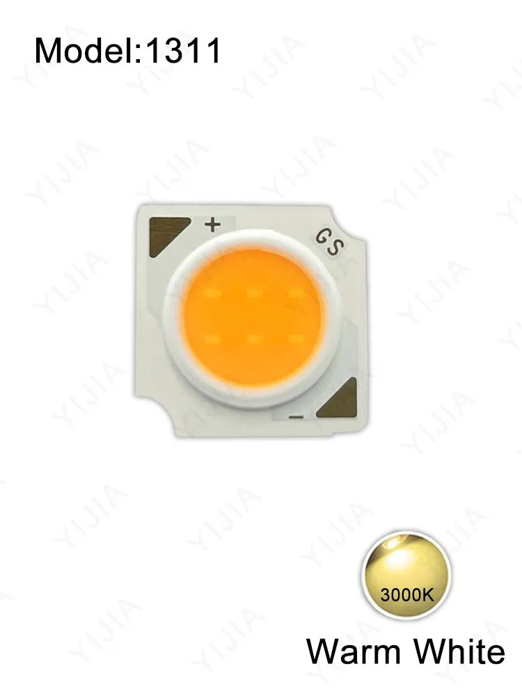 

Светодиодные чипы YJ-1313 COB теплый белый 3000-6000К