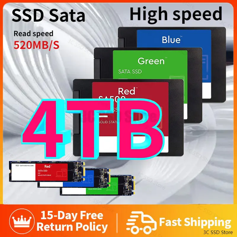 

Original SSD Sata 1TB 2TB 4TB Hard Drive Disk Sata3 2.5 Inch Ssd TLC 500MB/s Internal Solid State Drives for Laptop and Desktop