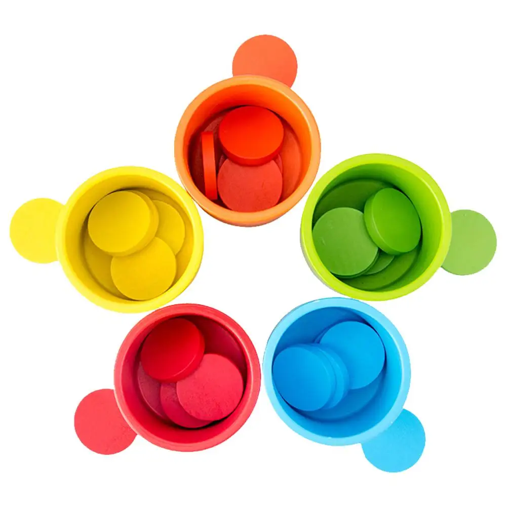 Деревянные цветные игрушки для классификации подходящие детей детская игра