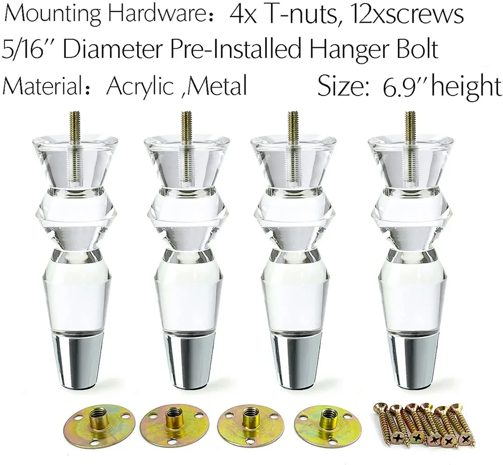 Набор из 5 сменных ножек для дивана 6 9 дюйма