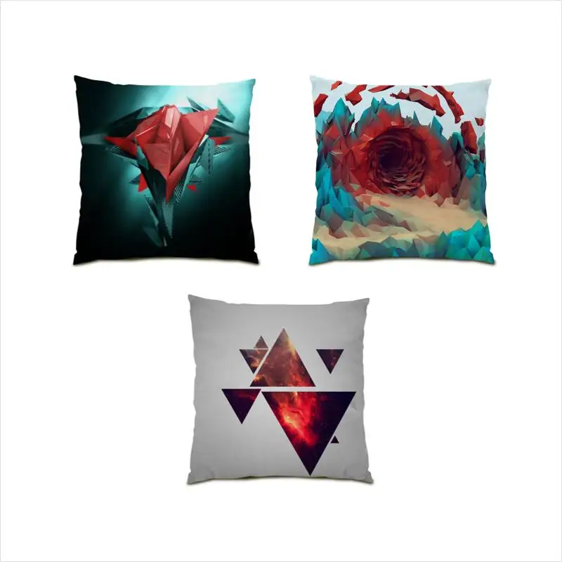 

Line Pillow Cover Color Geometry Decoration Home Street Art Cushion Cover 45x45 Stripes Plaids Print Throw Pillow Covers E0651