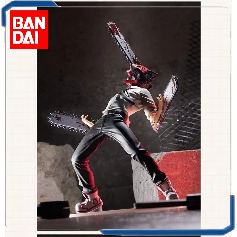 

BANDAI Toy Gift Collect Ornaments Game Character Chainsaw Man Handmade Decoration Anime Demon Chainsaw Man 14+y 18+ Model