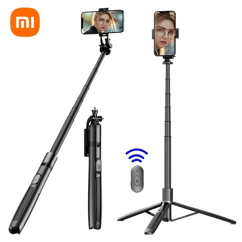 

Xiaomi Q12 Wireless Bluetooth Selfie Stick Tripod Foldable Monopod with Fill Light for Gopro Motion Camera Smartphone Self-timer