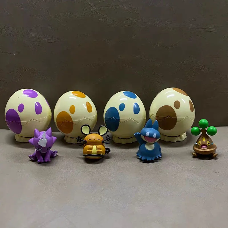 Игрушки Pokemon Gashapon Slowpoke Riolu Pichu Marowak Toxel Dedenne Gonbe Bonsly Vulpix милые напечатанные модели
