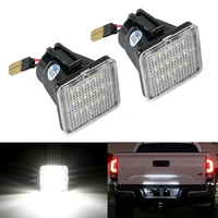 2x car led license plate light for toyota tacoma for toyota tundra 6500k white number plate lamp kit accessories