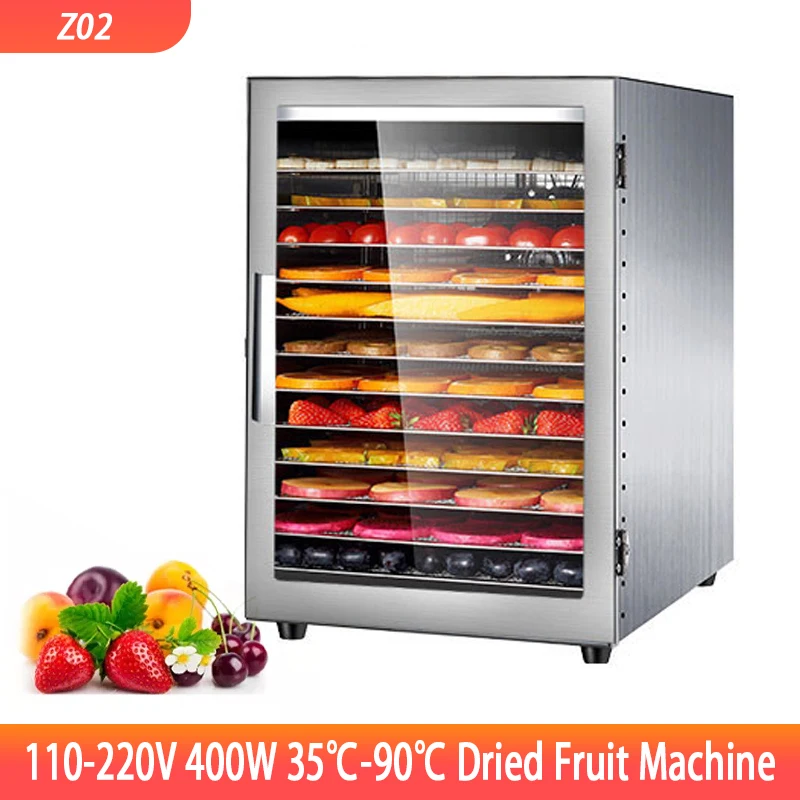 

12 Layers Fruit Dryer Food Fruit Dryer Bean Dissolving Pet Food Dehydration Air Drying Machine 220V сушилка для фруктов