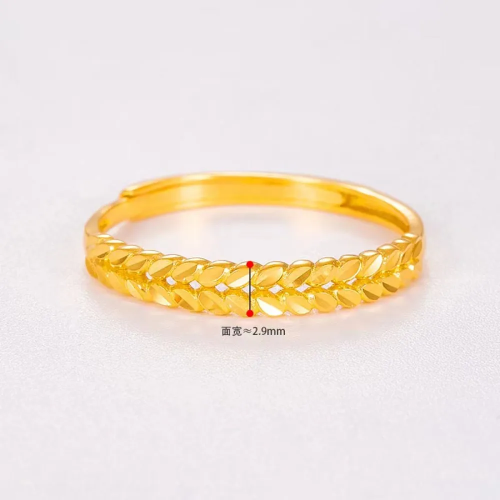 Женское кольцо из желтого золота 999 пробы ширина 2 9 мм 1 94 г