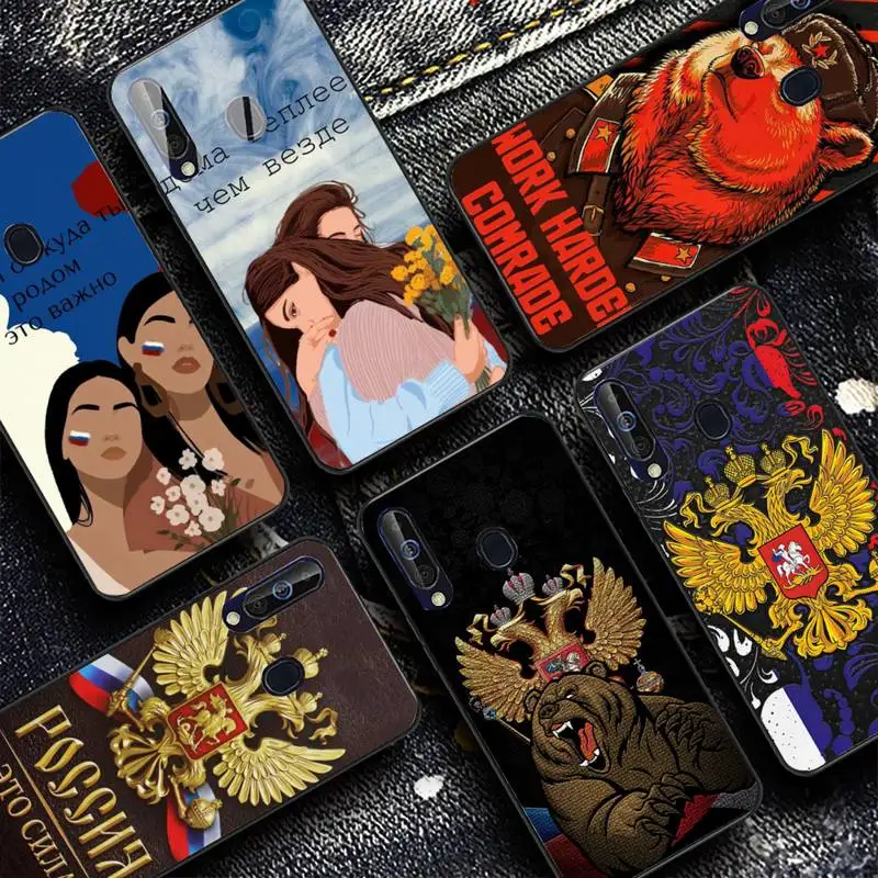 

Российские флаги, эмблема Poccnr, чехол для телефона Samsung A51 01 50 71 21S 70 31 40 30 10 20 S E 11 91 A7 A8 2018