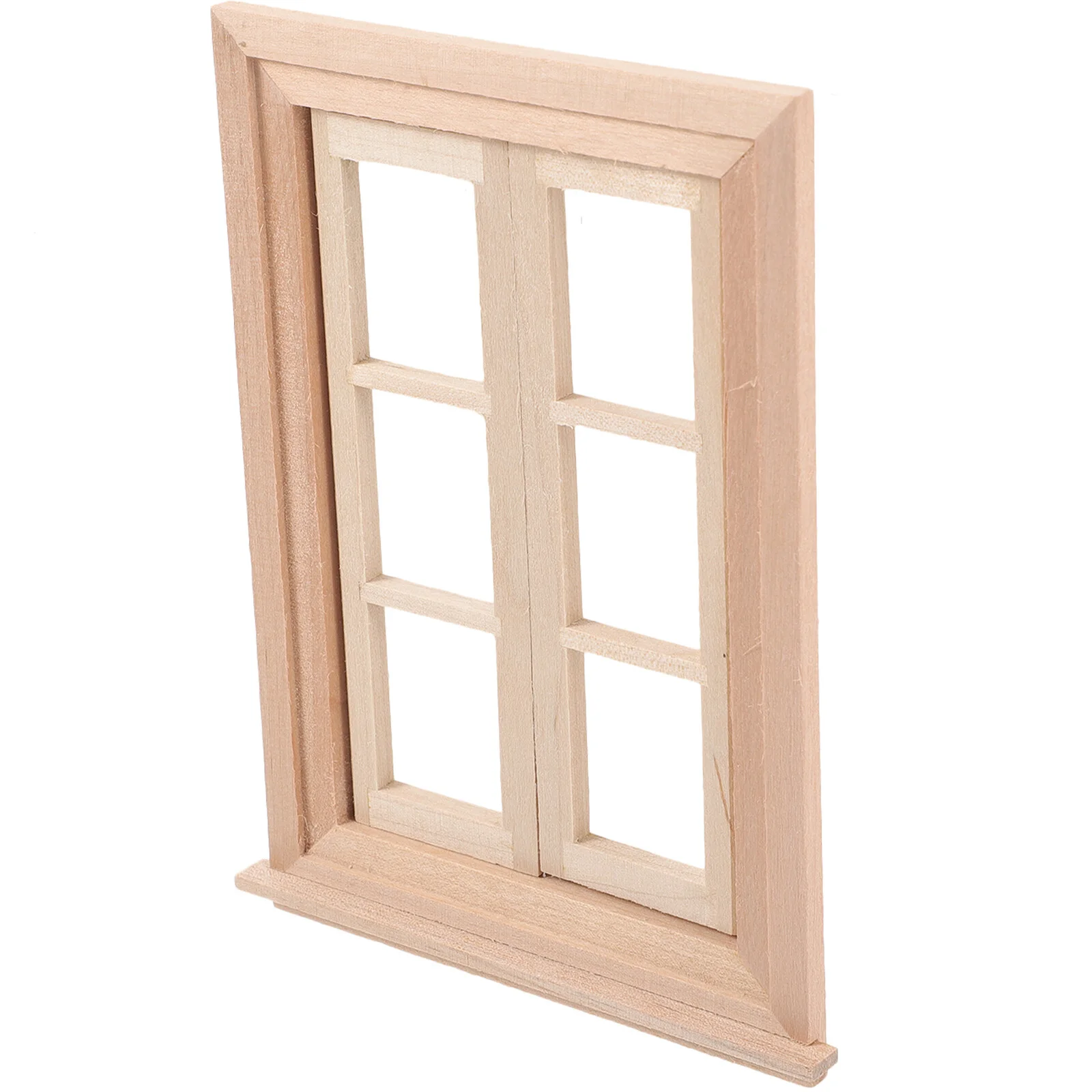 

Ornaments Unpainted Window Wooden Furniture Furniture Wooden Dolls House Miniature Frames Unfinished