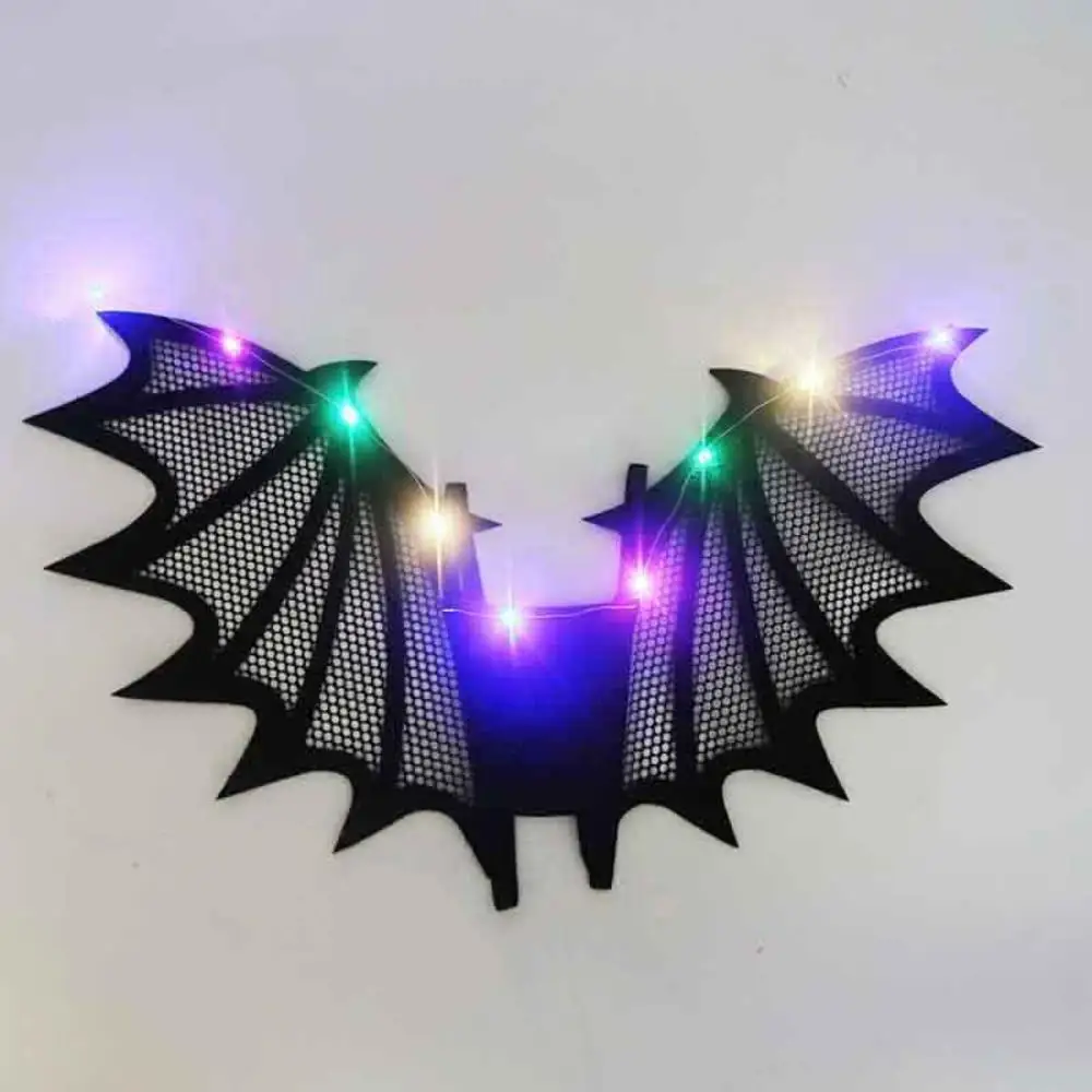 

Led Light Up Black Bat Wings Costume For Kids Halloween Vampire Devil Cosplay Wings Festival Glow Party Props Dropship