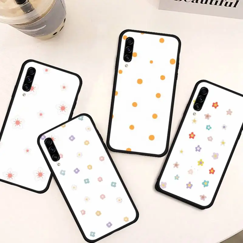 

Cartoon Colorful Flower Phone Case For Samsung galaxy S 21 20 10 8 A 50 21s 51 52 71 72 32 20 20e note 10 plus Ultra 5g fe