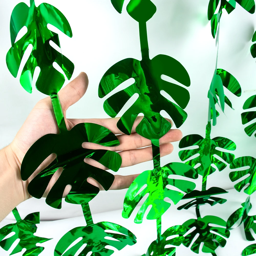 Занавеска на дверь с зелеными пальмовыми листьями штора от дождя в виде черепахи