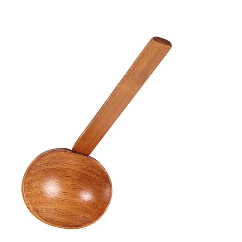 

Natural Teak Wood Tableware Spoon Long Rice Colander Soup Skimmer Cooking Soup Spoons Scoop Kitchen Tool Set