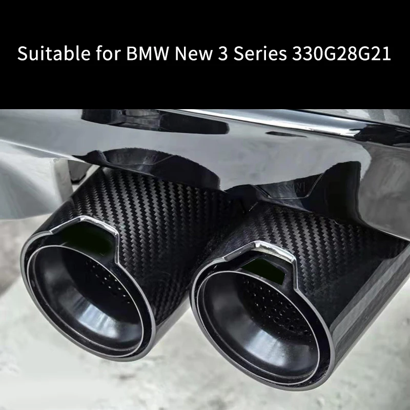 

Подходит для BMW new 3 series 330G28G2 1 модификация выхлопной трубы с четырьмя задними трубами из углеродного волокна