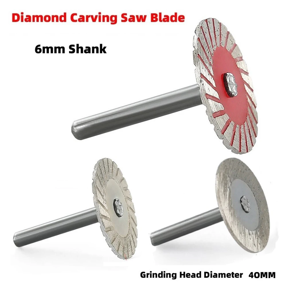 1pc 6mm Shank Circular Saw Blade Wood Metal Stone Cutting Discs With Mandrel For Wood Metal Stone Granite Marble Cutting