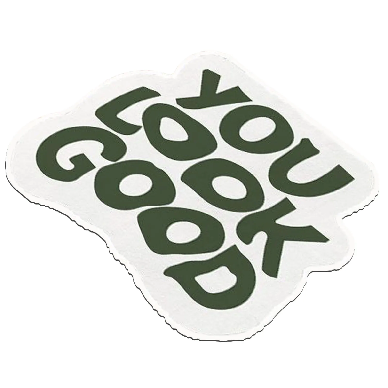 

Cute Bath Mat Beautiful Preppy Microfiber Non Slip Funny Home Decor Reusable Washable For Kitchen You Look Good Laundry Alphabet