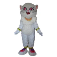 cute white cat mascot costume full body adult fancy dress life size cat cosplay suit custom made animal mascots