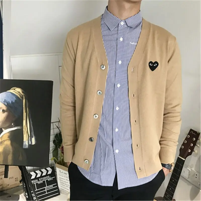 Корейская версия трендового вязаного свитера с любовью мужская шерстяная