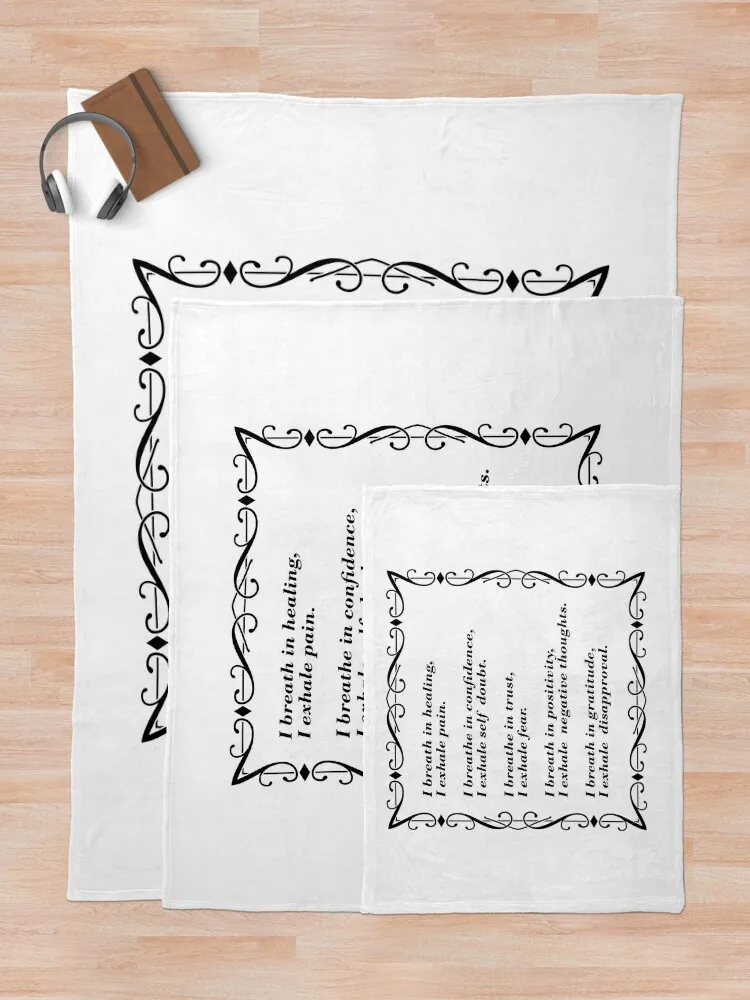 Вдох выдох исцеление позитивные подтверждения пледы для дивана тонкие роскошные