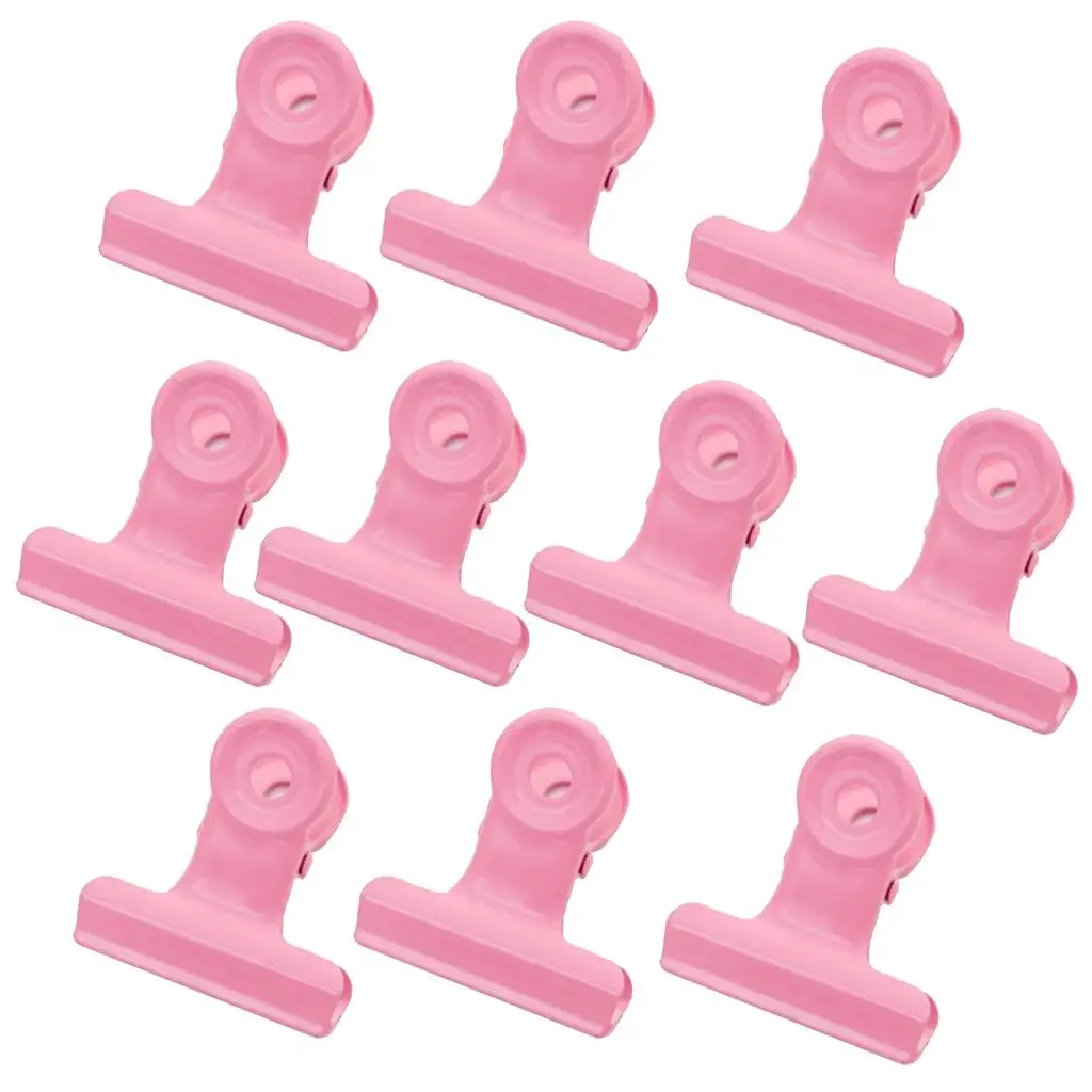 

10 Pieces Metal Clips Hinge Clips for Paper Organizers, Decoration, Home and Office Decoration, 1.18 Inch