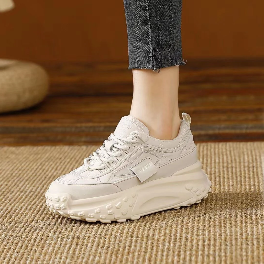 Women Flats Sports Shoes Platform Running Sneakers Spring Autumn New Trend 2023 Casual Thick Walking Shoes Fashion Women Mujer