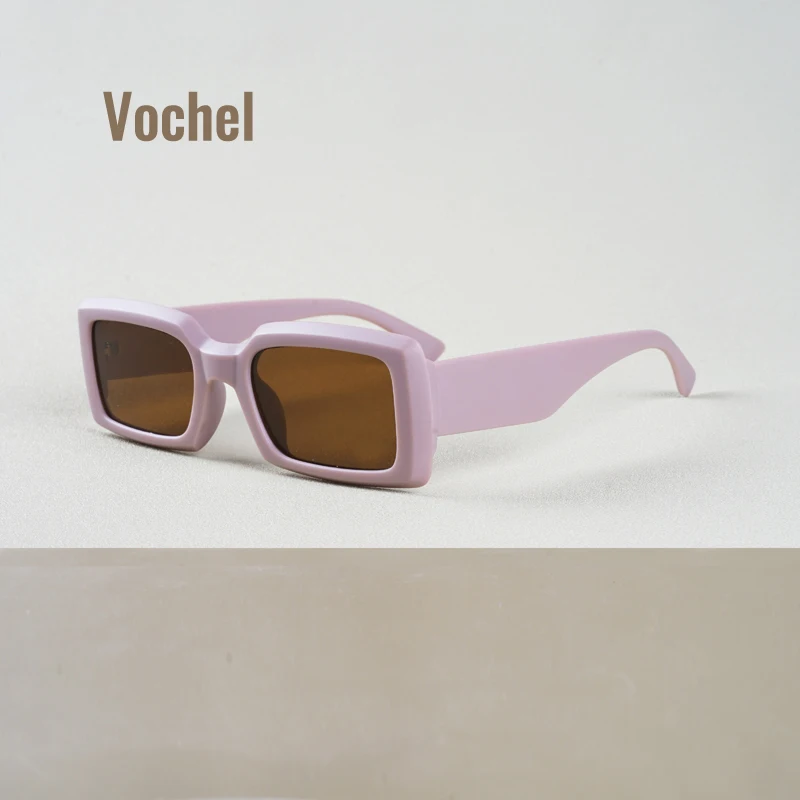 

Летние Стильные прямоугольные солнцезащитные очки Vochel для женщин, женские очки с большой квадратной оправой, 7753