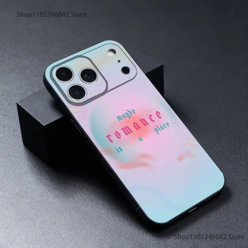 Фото Износостойкий чехол Fontaines DC Romance для iPhone 17,16,15,14,13,12,11,Pro,XS,Max,XR,Plus,E,SE4,Mini Black Soft Cover №4
