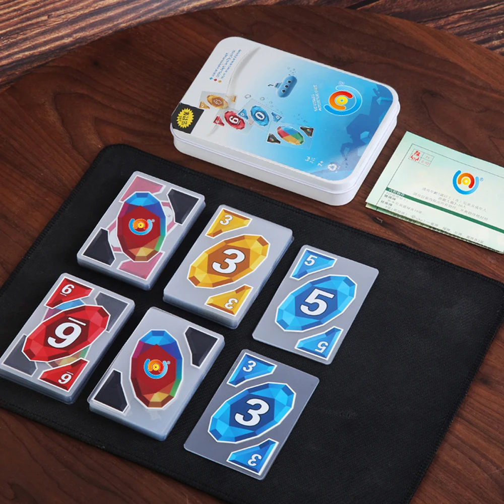 Водостойкая Карточная Игра UNO Из ПВХ Семейная Настольная Забавные Развивающие