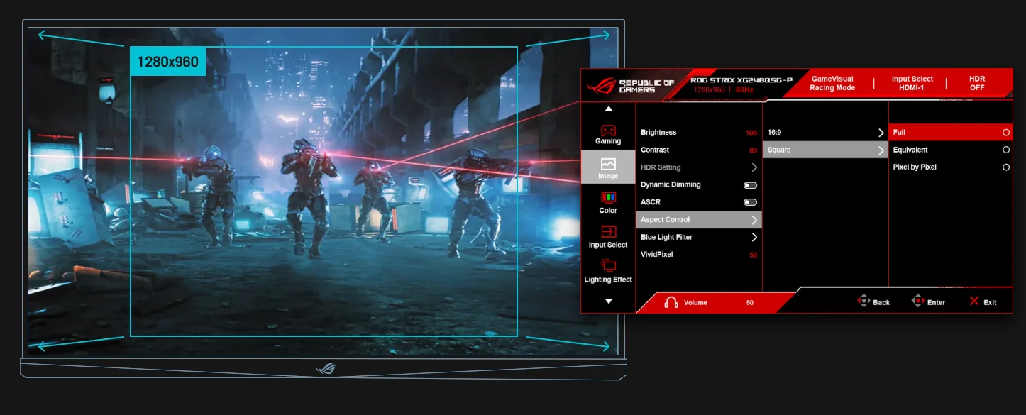 ROG STRIX ACE XG248QSG-P 24,1 ДЮЙМА 0,7 MS 1K 610 Гц ЭКРАН Частота обновления Игровой Fps-монитор HDR10 TN ДИСПЛЕЙ HDMI+DP+USB TYPE-C (art.: 3920d2eb4dfde) - 3920d2eb4dfde