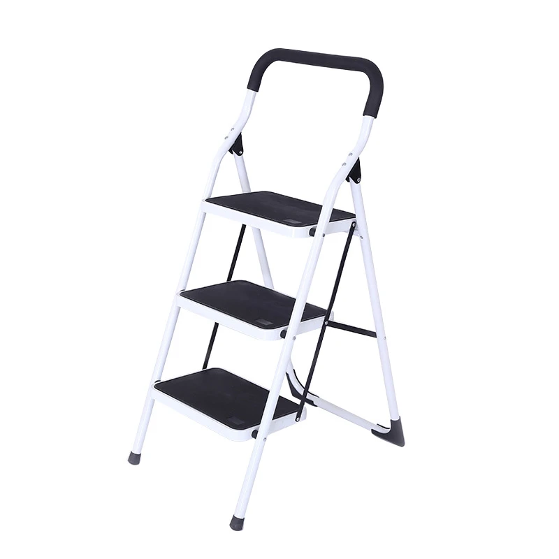 Handrail iron ladder ladder household folding ladder aluminum alloy thickened herringbone ladder telescopic ladder handrail