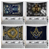masonic freemason illuminati hanging bohemian tapestry home decoration hippie bohemian decoration divination home decor