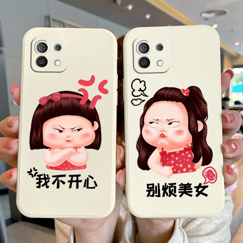 

Angry Girl Phone Case For Xiaomi Mi 11 lite Ultra 11i 11T 10T 9T Pro Lite 10 10S 9 8 lite Pro Poco F2 X2 F3 Pro Cover
