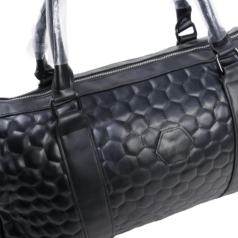 Luxury Women's Quilted Leather PU Weekender Travel Duffel Bag