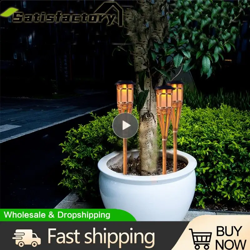 

Dancing Flames Design Waterproof Weatherproof Eternal Flame Solar Flame Light Easy Installation Solid Product Quality