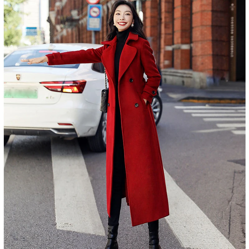 Женская шерстяная ветровка новинка 2024 года осенне-зимняя модная элегантная