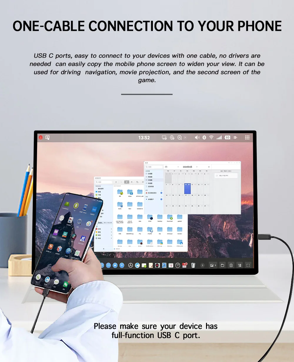 Портативный ПК Uperfect разрешение 16 дюймов 3840x2400 сверхширокий монитор для ноутбука