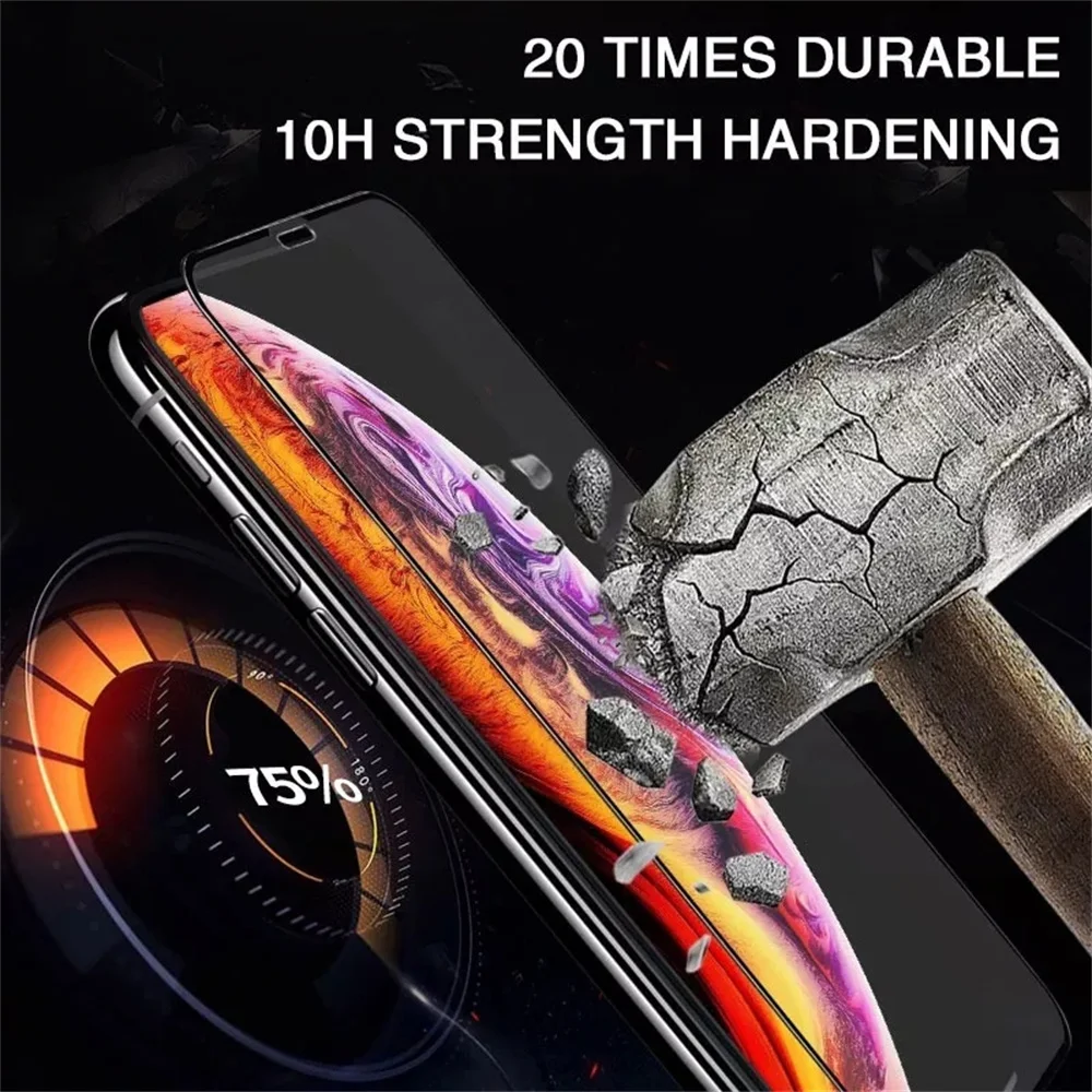 9D Tempered Glass Full Screen Protector Flim Guard 9H Glass Shield For Iphone 11 12 13 14 Pro Max X XR XS 6 7 8 Plus