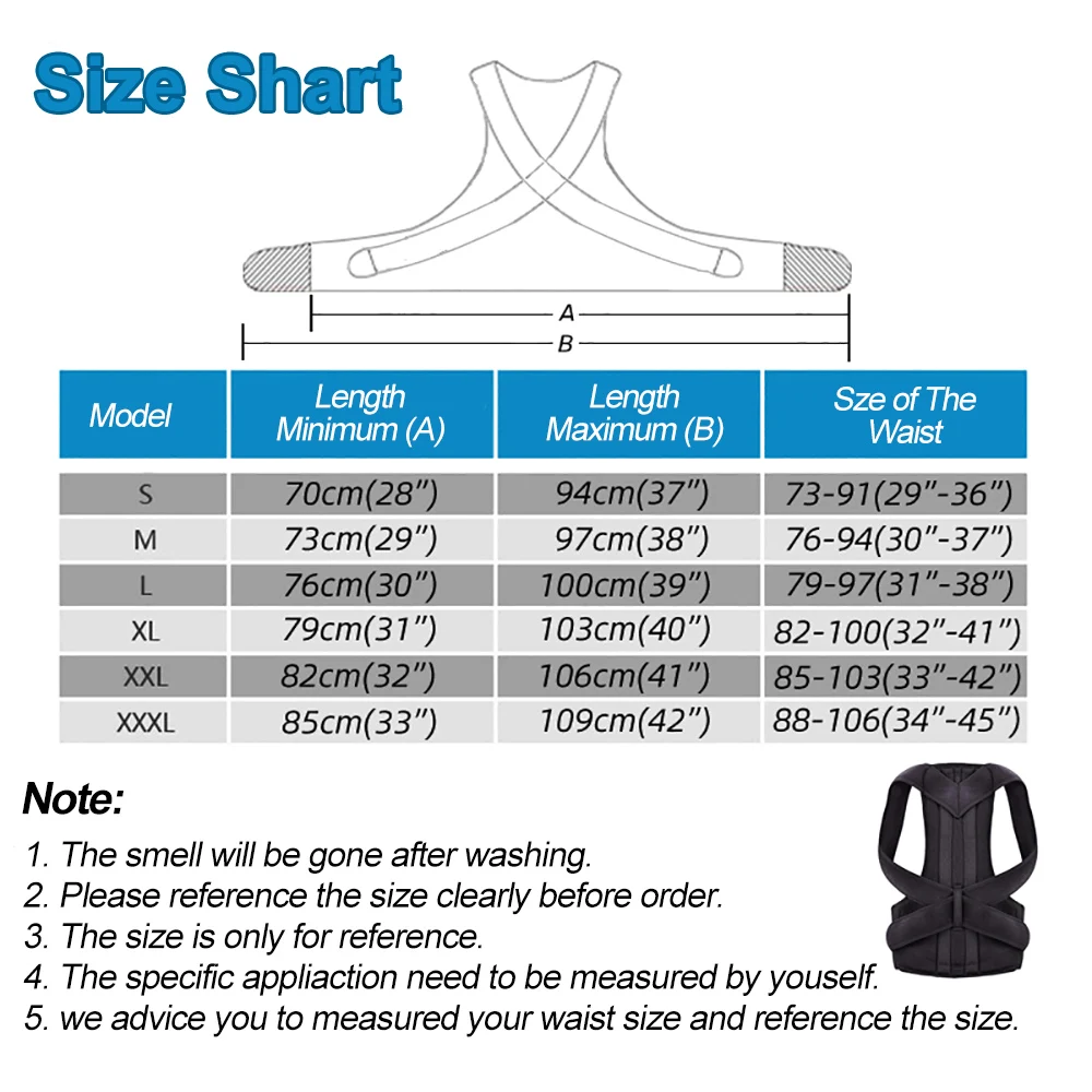Adjustable Back Posture Corrector Belt Shoulder Lumbar Support Corset Home Office Improve Clavicle Spine Brace |