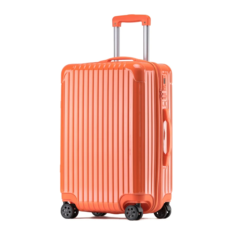 

2023 MOJY Factory Direct Sales Private Customization Orange Eco Aluminium Carry Trolly Travel Suitcase With Wheels Promotion
