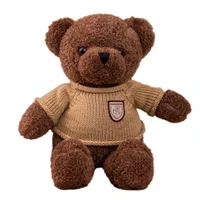 new 35cm 90cm lovely teddy bear plush toys stuffed cute with sweater doll girls valentines gift kids baby christmas brinquedos
