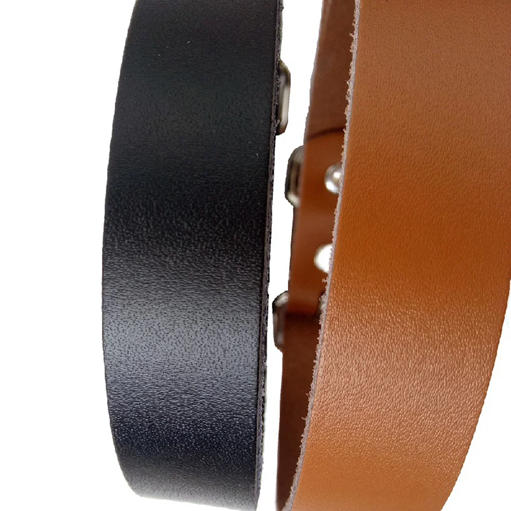 

Pet Collars Luxury Cow Plain Pet Dog Puppy Collar for and Medium Dogs - Size (Black)