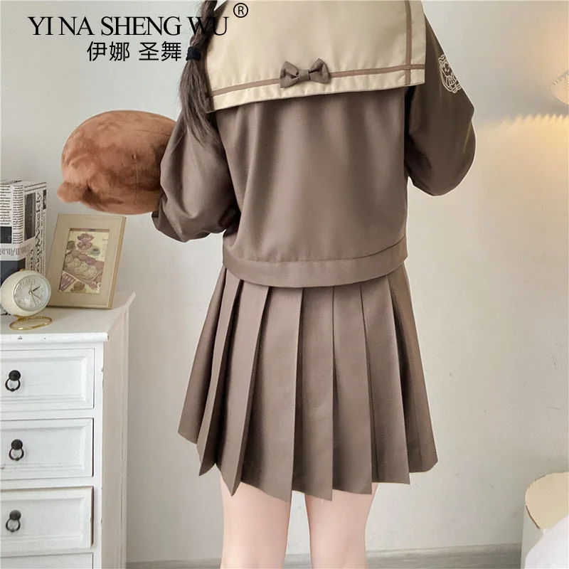 Оптовая продажа оригинальная кофейная кафе милая униформа JK с длинными рукавами